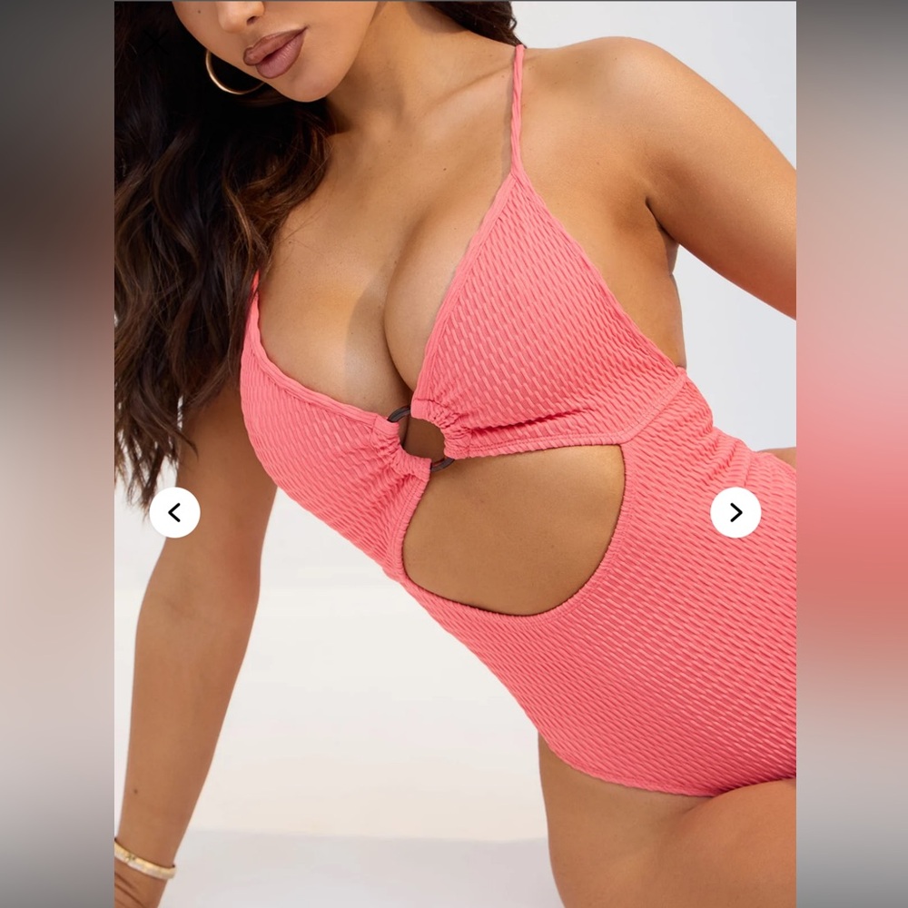 Fashion Nova Vibrant Pink Swimwear